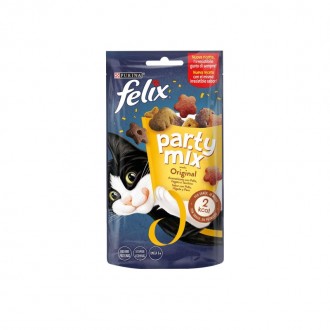 Snack Para Gato Adult Party Mx Original 60 G FELIX Snack Para Gato Adult Party Mx Original 60 G FELIX