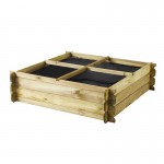 Mini Horta Madeira 100X100X30 CM CERLAND Mini Horta Madeira 100X100X30 CM CERLAND