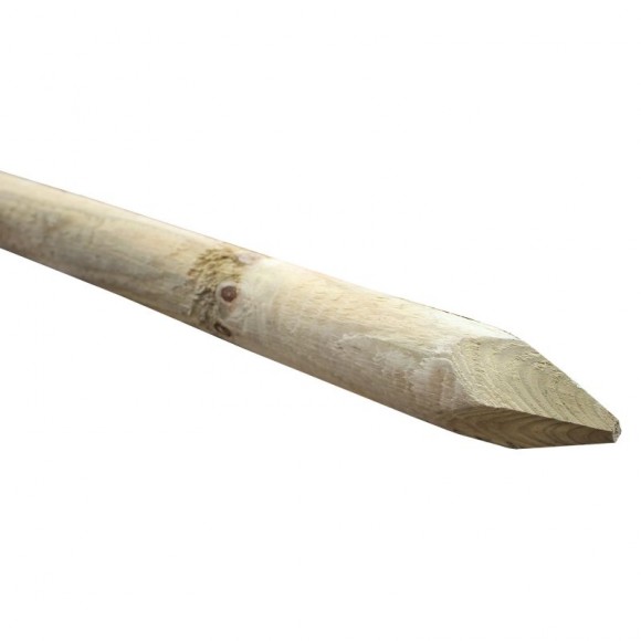 Poste Redondo Fresado Madeira Tratada 50 CM 6 CM C Poste Redondo Fresado Madeira Tratada 50 CM 6 CM C