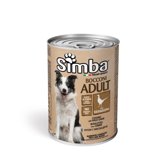 Alimento Húmido Cão Aves Caça 415 G SIMBA Alimento Húmido Cão Aves Caça 415 G SIMBA