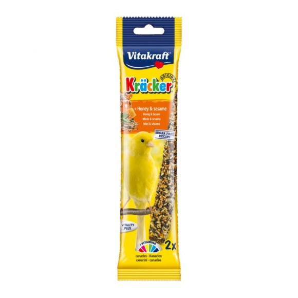 Snack P/Canários Barritas Mel 2 UN VITAKRAFT Snack P/Canários Barritas Mel 2 UN VITAKRAFT