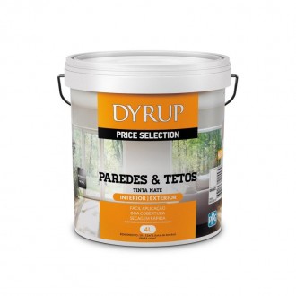 Tinta Paredes e Tetos Extra Branca DYRUP 4LT