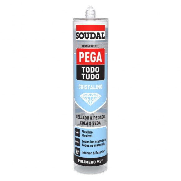 Cola e Veda Transparente SOUDAL 290ML Cola e Veda Transparente SOUDAL 290ML