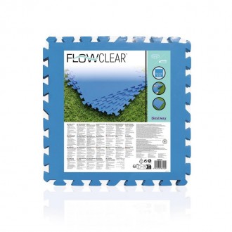Protetor Solo Piscina 50X50 CM 9 UN BESTWAY Protetor Solo Piscina 50X50 CM 9 UN BESTWAY