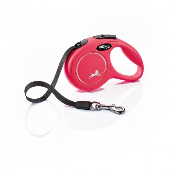 Trela Para Cão Extensível Classic Vermelha 5M S FLEXI Trela Para Cão Extensível Classic Vermelha 5M S FLEXI