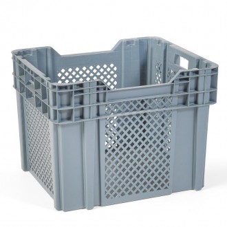 Caixa Contentora Cinza 60 X 50 X 45 CM RECIPLEX Caixa Contentora Cinza 60 X 50 X 45 CM RECIPLEX
