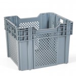 Caixa Contentora Cinza 60 X 50 X 45 CM RECIPLEX