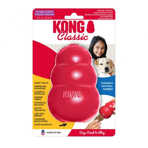 Brinquedo Borracha Classic Para Cão XL KONG Brinquedo Borracha Classic Para Cão XL KONG