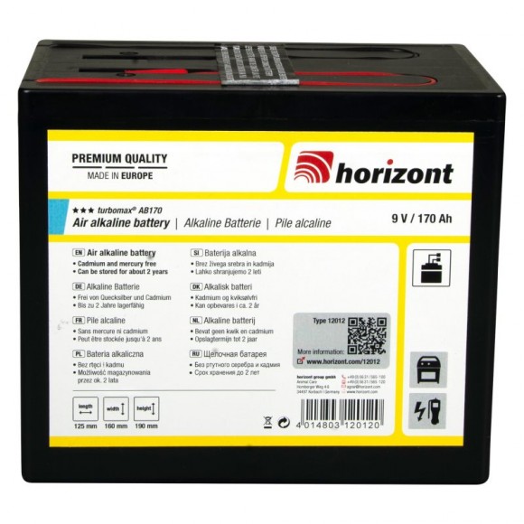 Pilha Alcalina Turbomax Ab 9 V HORIZONT Pilha Alcalina Turbomax Ab 9 V HORIZONT