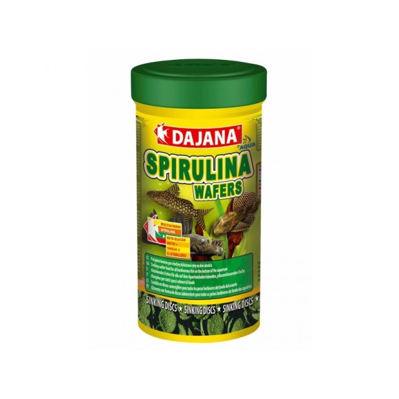 Alimento p/ Peixe Água Quente Spirulina Wafers Daj Alimento p/ Peixe Água Quente Spirulina Wafers Daj