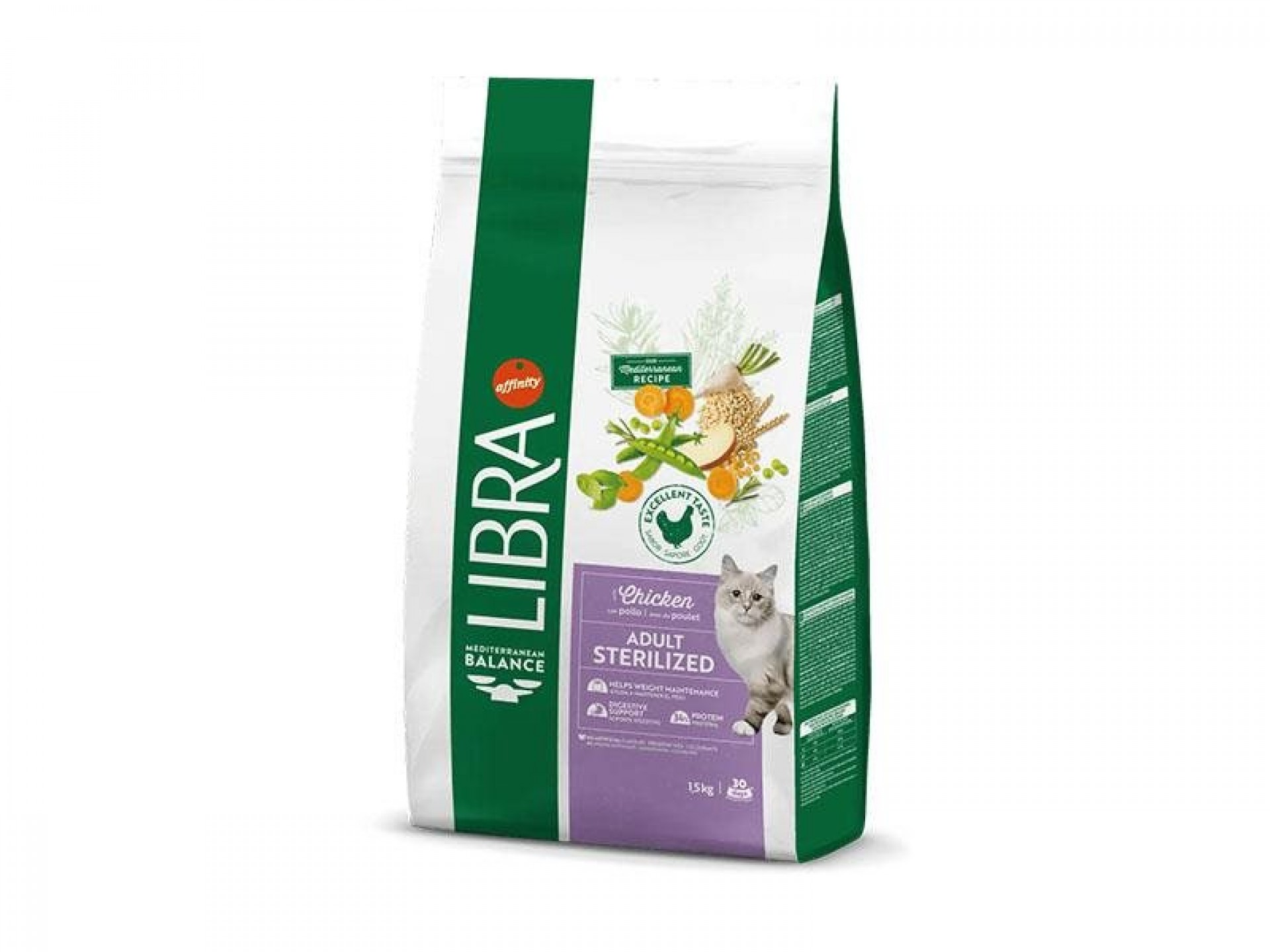 ALIM SECO GATO ADULTO ESTERILIZADO FRANGO 1,5 KG