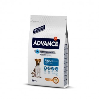 Alim Sc Cão Adulto Mini Frango/Arroz 3 KG ADVANCE Alim Sc Cão Adulto Mini Frango/Arroz 3 KG ADVANCE