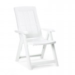 Cadeira Tampa Reclin�vel Branca PROGARDEN