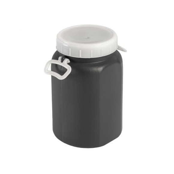 Garrafão De Boca Larga Facetado Cinza 15 L Garrafão De Boca Larga Facetado Cinza 15 L