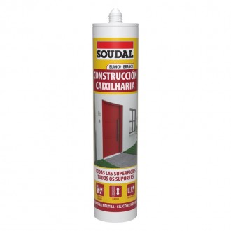Silicone Constru��o Neutro Branco SOUDAL 300ML