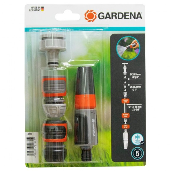 Conjunto Ligações + Agulheta 15 MMGARDENA Conjunto Ligações + Agulheta 15 MMGARDENA