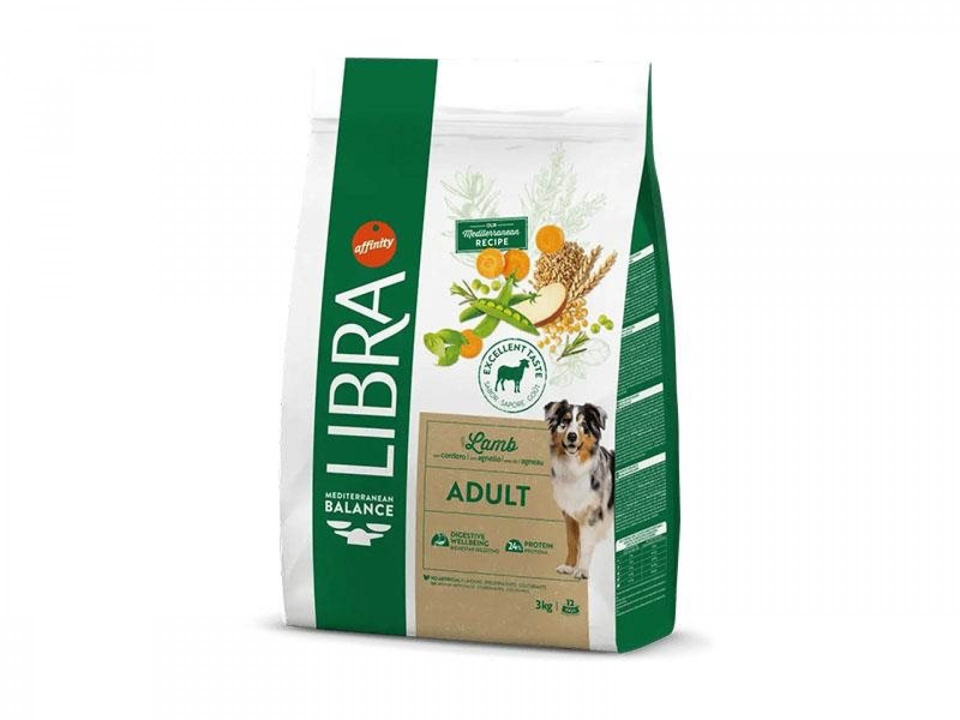 Alimento Seco Para Cão Adulto Cordeiro 3 KG LIBRA