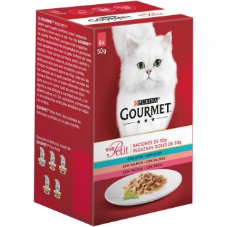 Alimento Húmid Gato Peixe 6X50 G GOURMET MON PETIT Alimento Húmid Gato Peixe 6X50 G GOURMET MON PETIT