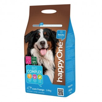 Alimento Seco Para Cão Adulto 4 KG HAPPY ONE Alimento Seco Para Cão Adulto 4 KG HAPPY ONE
