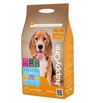 Alimento Seco Para Cão Alta Energia 4 KG HAPPY ONE Alimento Seco Para Cão Alta Energia 4 KG HAPPY ONE