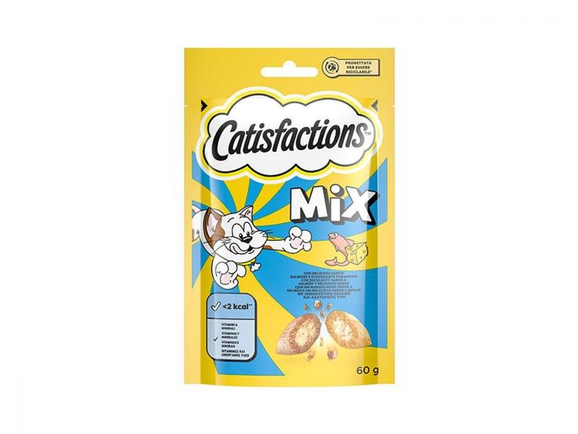 Snack Para Gato Salmão/Queijo 60 G CATISFACTION