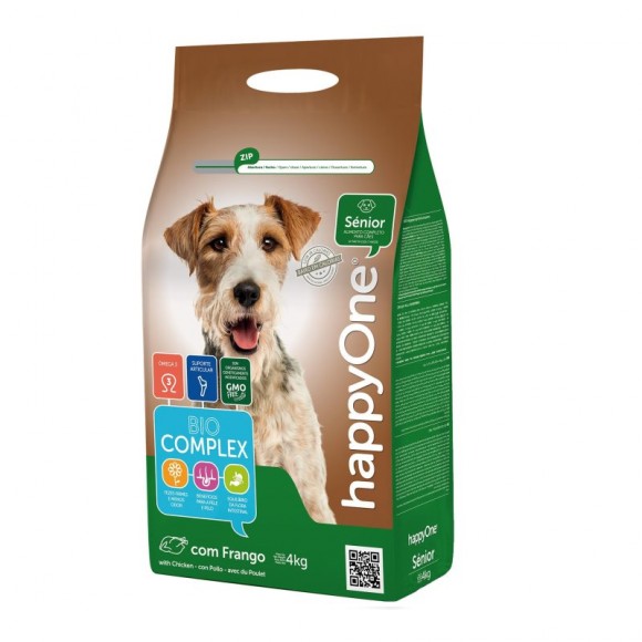 Alimento Seco Para C�o S�nior 4 KG HAPPY ONE