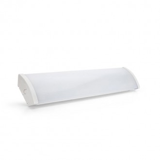 Armadura Acrilica Led 2X9W+T8