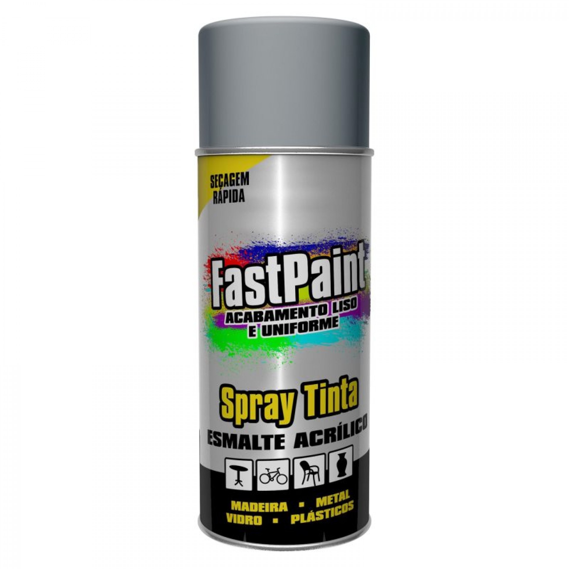 Spray de Pintura Cinza 7001 400ML FASTPAINT