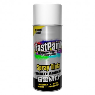 Spray de Pintura Branco Brilhante  400ML FASTPAINT