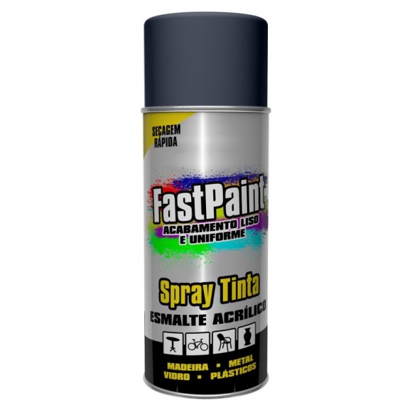 Spray de Pintura Cinza 7024 400ML FASTPAINT Spray de Pintura Cinza 7024 400ML FASTPAINT