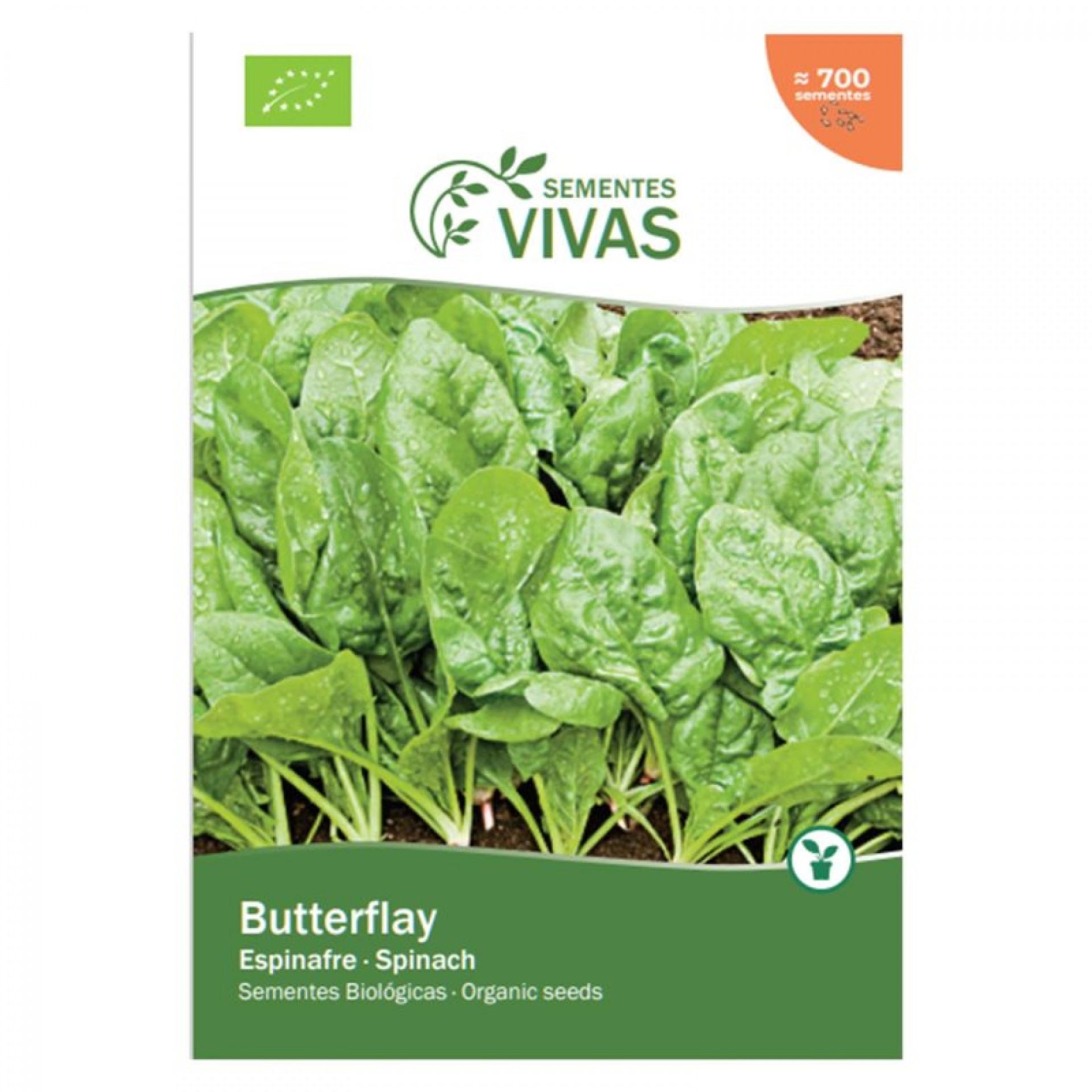 Espinafre Butterflay 25 G SEMENTES VIVAS