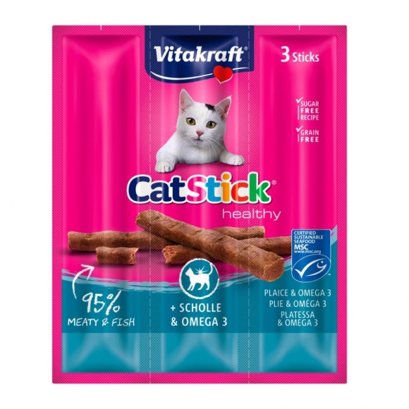 Snack Para Gato Stick Peix E Omeg 3 18 G VITAKRAFT Snack Para Gato Stick Peix E Omeg 3 18 G VITAKRAFT