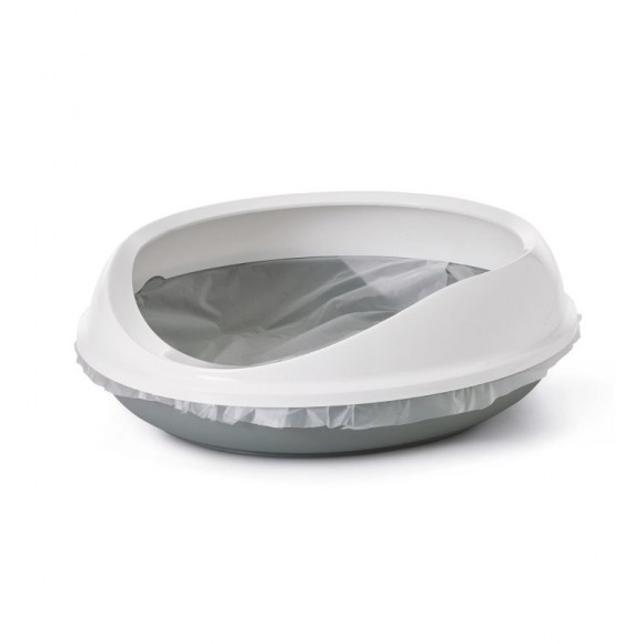 Wc p/Gato Fígaro Cinza 56X39X38,5 CM SAVIC Wc p/Gato Fígaro Cinza 56X39X38,5 CM SAVIC