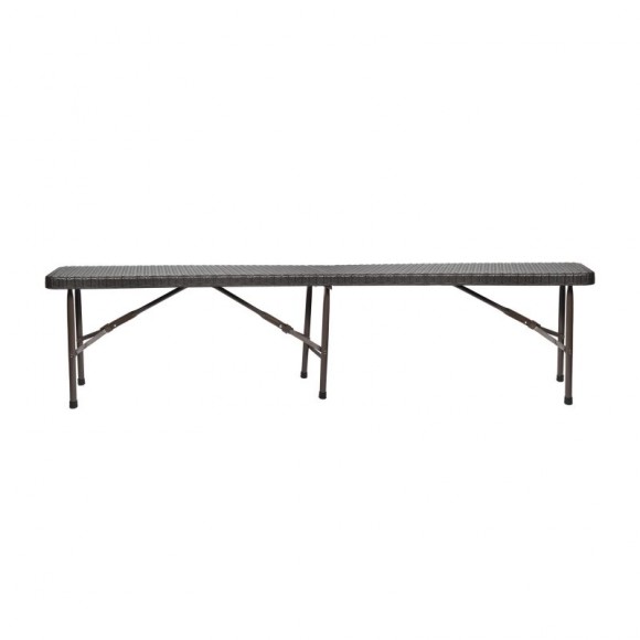 BANCO RATTAN DOBR�VEL 183X28X43 CM