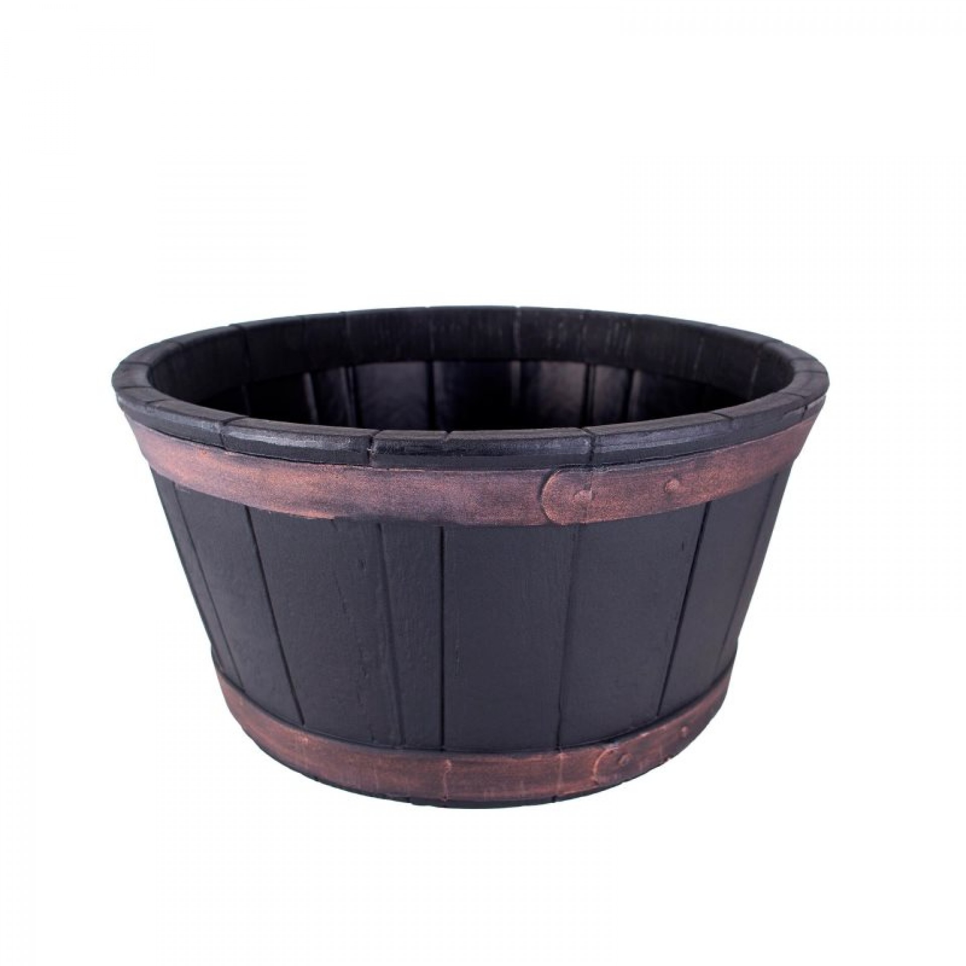 Vaso Barril Imitar Madeira 49CM STRATA