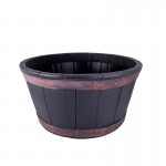 Vaso Barril Imitar Madeira 49CM STRATA