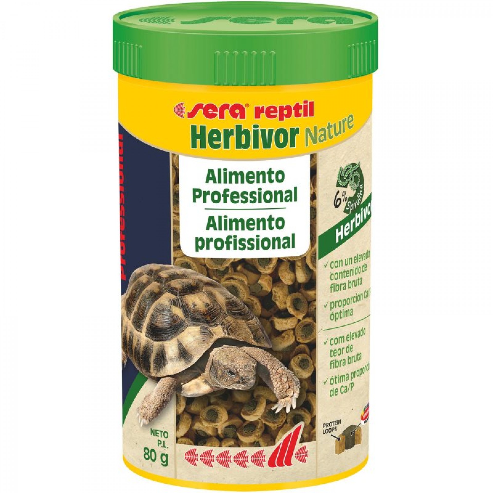 Al Granulado P/Tartarugas Herbívoras 250 ML SERA