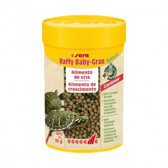 Alimento P/Tartaruga Granu Raffy Baby 100 ML SERA Alimento P/Tartaruga Granu Raffy Baby 100 ML SERA