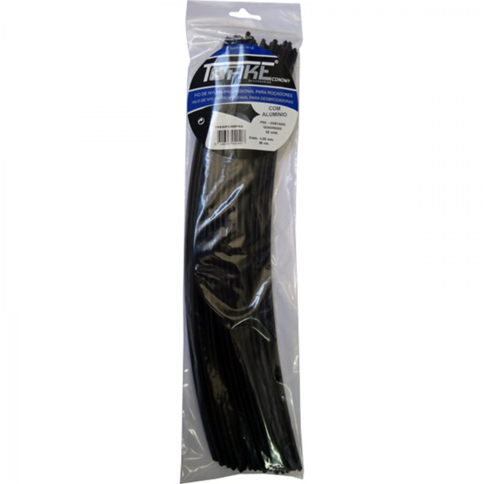 Fio Nylon Quadrado Alumínio 4 MM X 30 CM TORKE