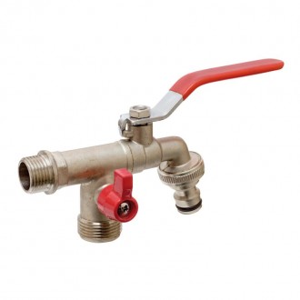 Torneira Servi�o Esfera Dupla 1/2-3/4 AQUA CONTROL
