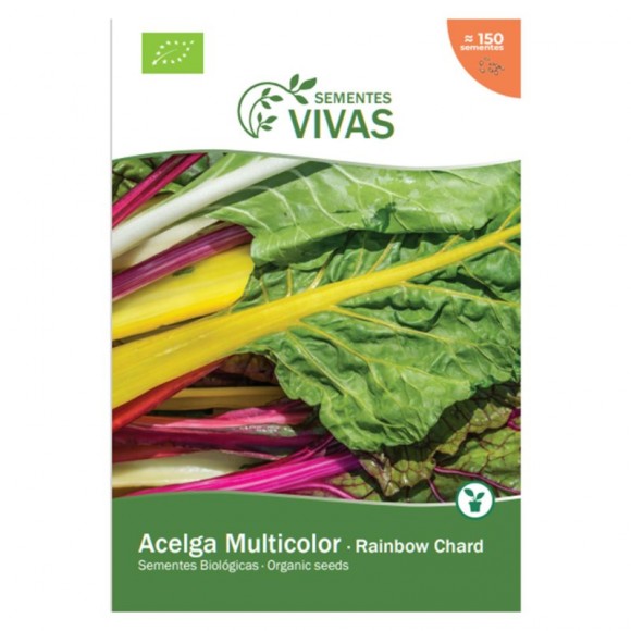Alcega Rainbow Chard 3 G SEMENTES VIVAS Alcega Rainbow Chard 3 G SEMENTES VIVAS