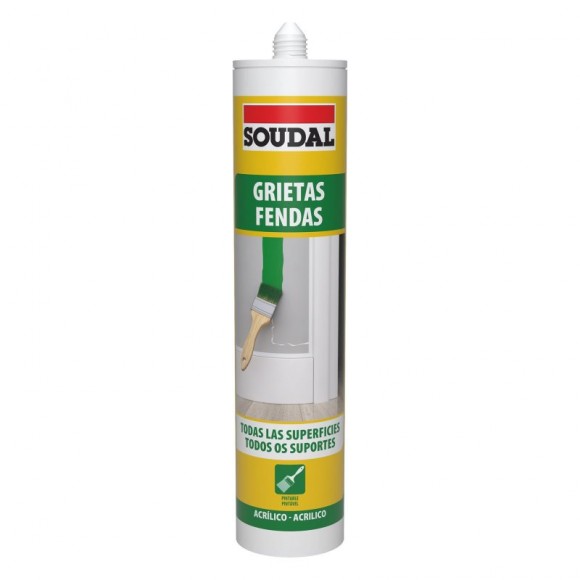 Vedante Acrilico Cinza SOUDAL 300ML Vedante Acrilico Cinza SOUDAL 300ML