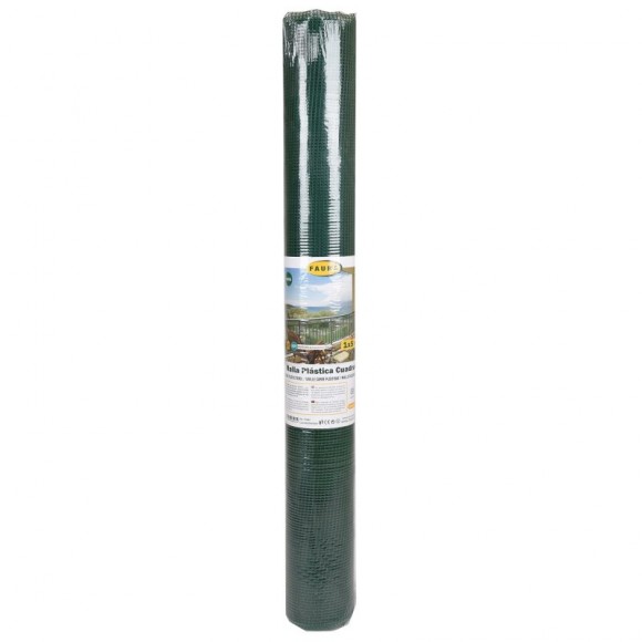 Rede Plastificada Quadrada 1 CM Verde 1X5 M FAURA Rede Plastificada Quadrada 1 CM Verde 1X5 M FAURA