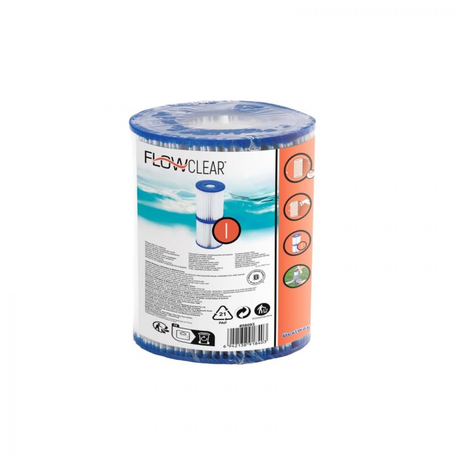 Cartucho I Para Filtro 2 UN BESTWAY