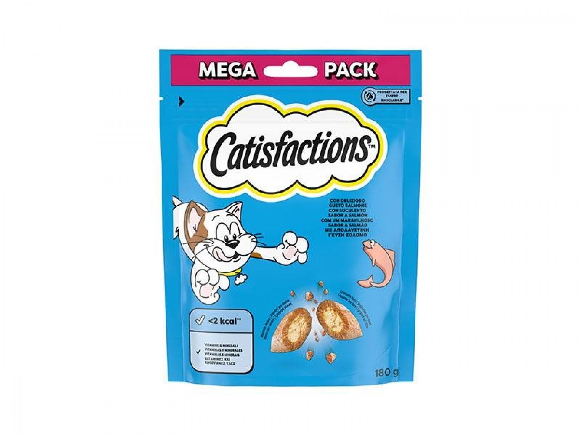 Snack Para Gato Salmão 180 G CATISFACTION
