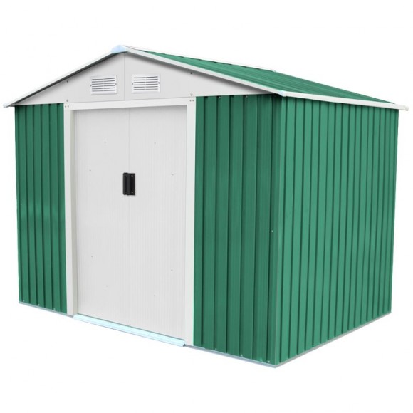 Abrigo Metal Cambridge Verde 4,72 M2 GARDIUN Abrigo Metal Cambridge Verde 4,72 M2 GARDIUN