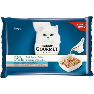 Alimento Húmid Gato Molh Peix 4X85 G GOURMET PERLE Alimento Húmid Gato Molh Peix 4X85 G GOURMET PERLE