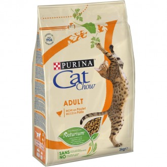 Alimento seco Para Gato Frango 3 KG CAT CHOW Alimento seco Para Gato Frango 3 KG CAT CHOW
