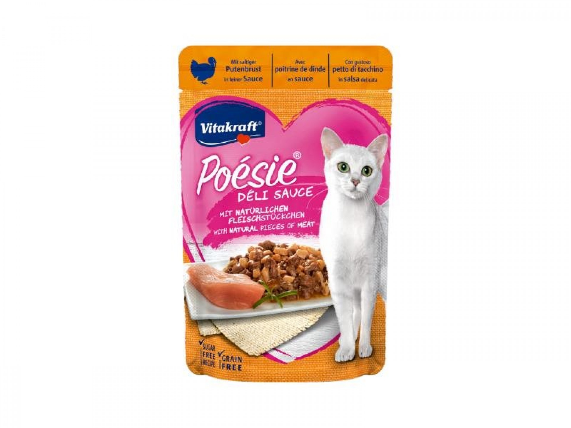 Alimento Húmido Para Gato Peito Perú 85 G POESIE