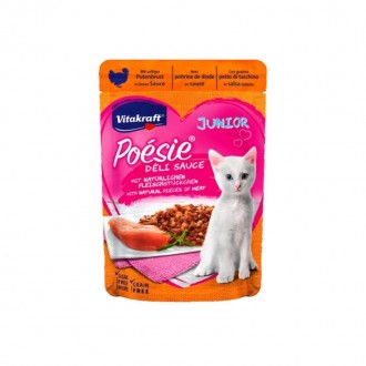 Alimento H�mido Para Gato Junior Per� 85 G POESIE